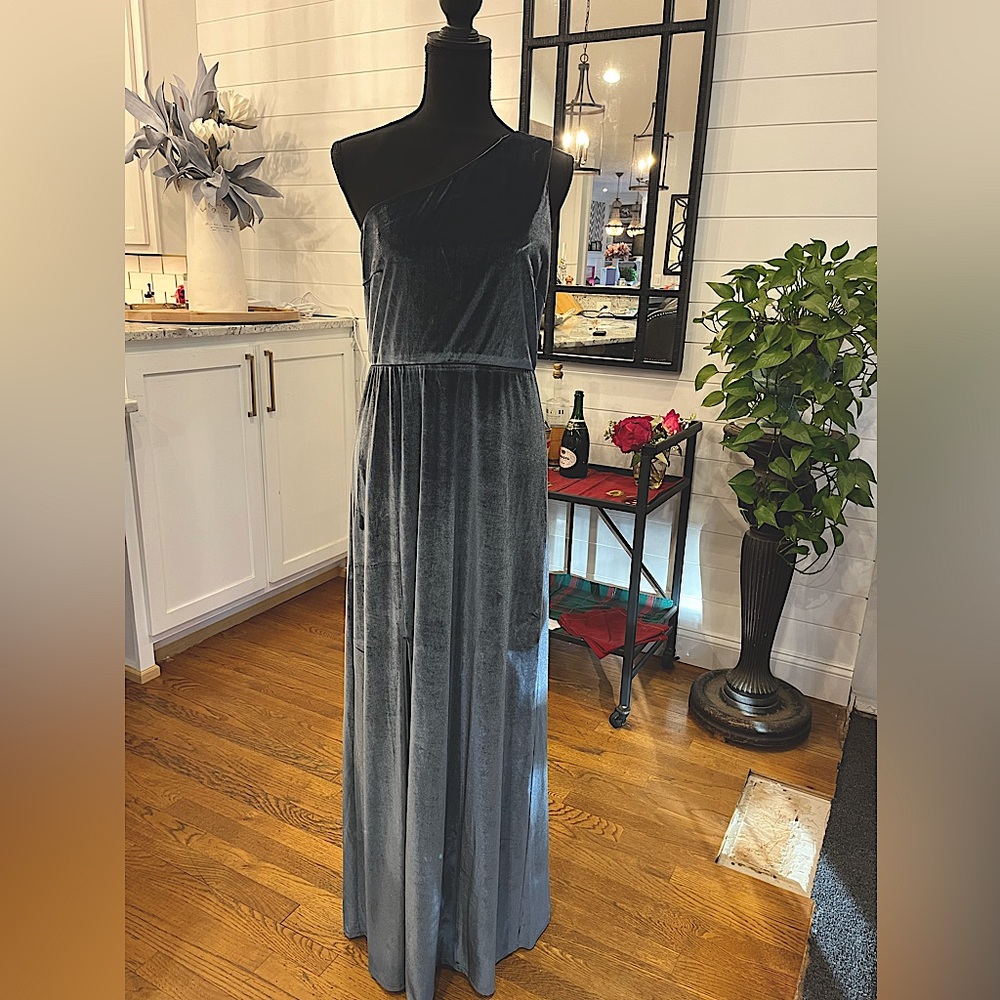 Baltic Born slate blue velvet dress, LG